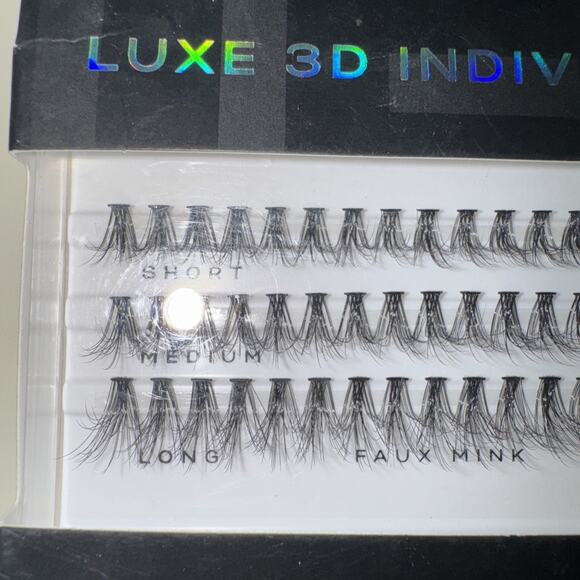 Eylure London 3D Luxe Individuals False Eyelashes 10 Applications NIB - Picture 4 of 4